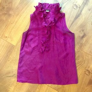 J Crew Ruffle Collar Shirt